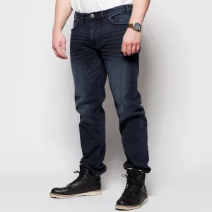 Pantalon jeans Mick bleu foncé délavé-P42
