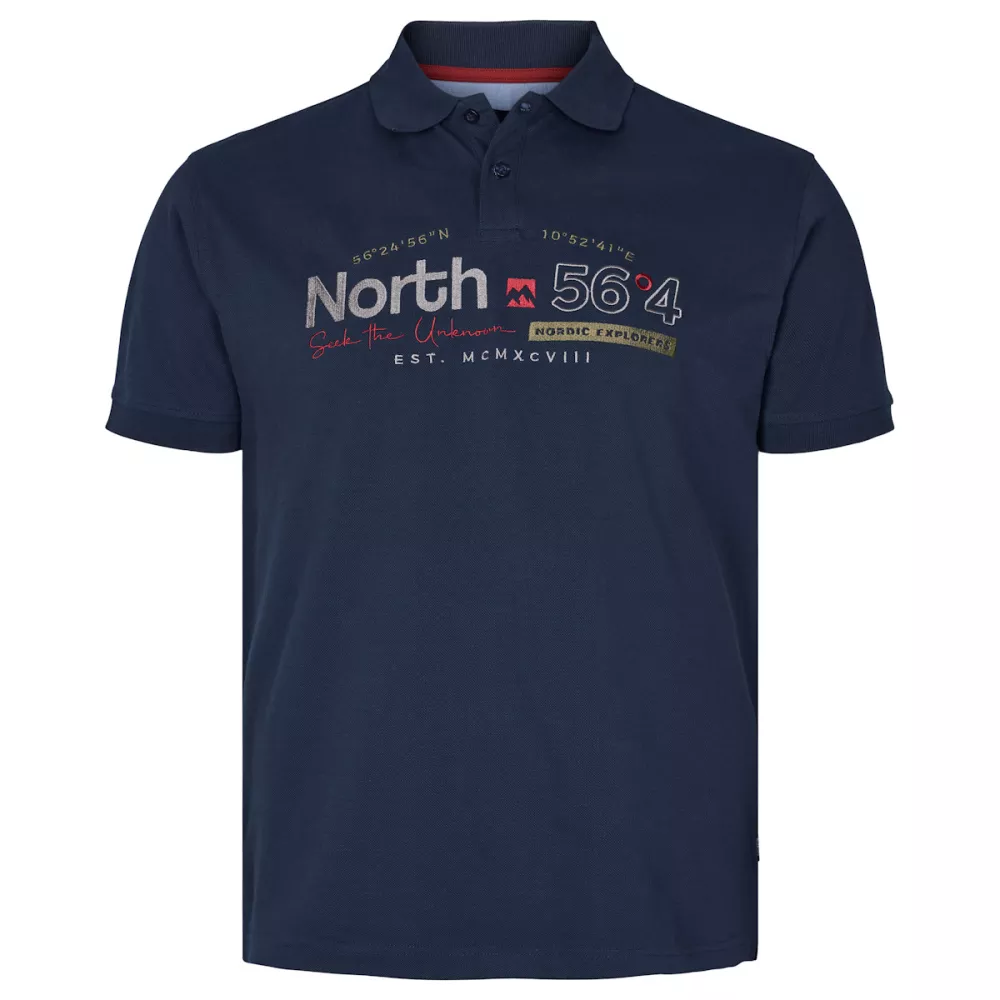 North 56.4 Polo manche Courte bleu marine de 2XL à 8XL-2XL