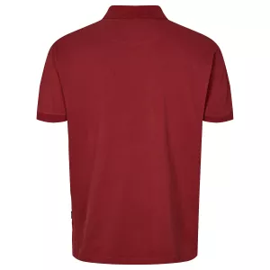 Polo piqué North 56°4 brodé bordeaux-2XL
