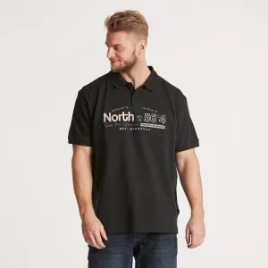 Polo piqué North 56°4 brodé noir-2XL