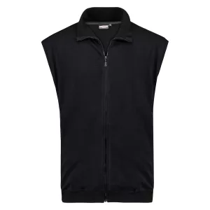 Veste sans manche zippée noir légère