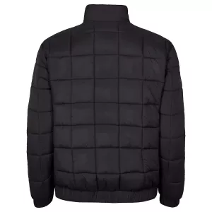 Doudoune matelassée noire coupe-vent urbain-7XL