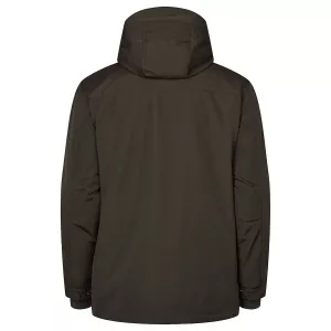 Manteau Parka à capuche Olive noire-3XL