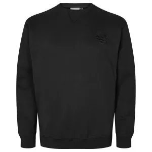 Sweat coton bio noir 2XL à 8XL