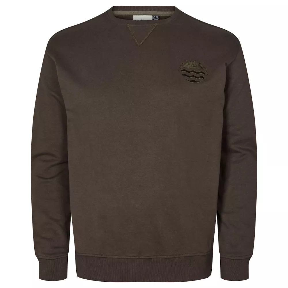 Sweat coton bio Olive noire 2XL à 8XL-3XL