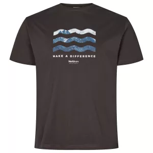 T-shirt North 56°4 Olive noire Make a Difference