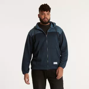 Sweat cardigan à capuche Mélange de bleu 2XL à 8XL-7XL
