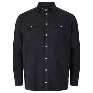 Chemise manche longue noir de 2XL à 8XL-2XL
