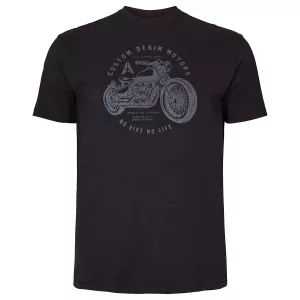 T-shirt moto noir No Bike No Life