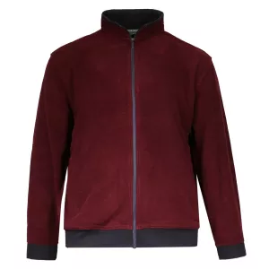 Sweat cardigan zippé bordeaux Coupe confortable
