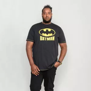 T-shirt D555 Batman logo noir-6XL