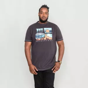 T-shirt VW noir délavé manche courte 3XL à 10XL-5XL