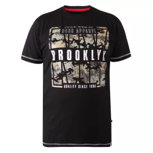 T-shirt noir manche courte 3XL à 10XL-4XL