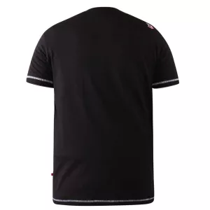T-shirt noir manche courte 3XL à 10XL-5XL