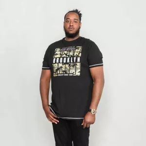 T-shirt noir manche courte 3XL à 10XL-4XL