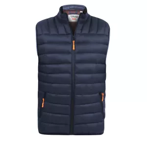 Veste sans manches matelassé bleu marine pratique-3XL