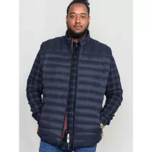 Veste sans manches matelassé bleu marine pratique-3XL