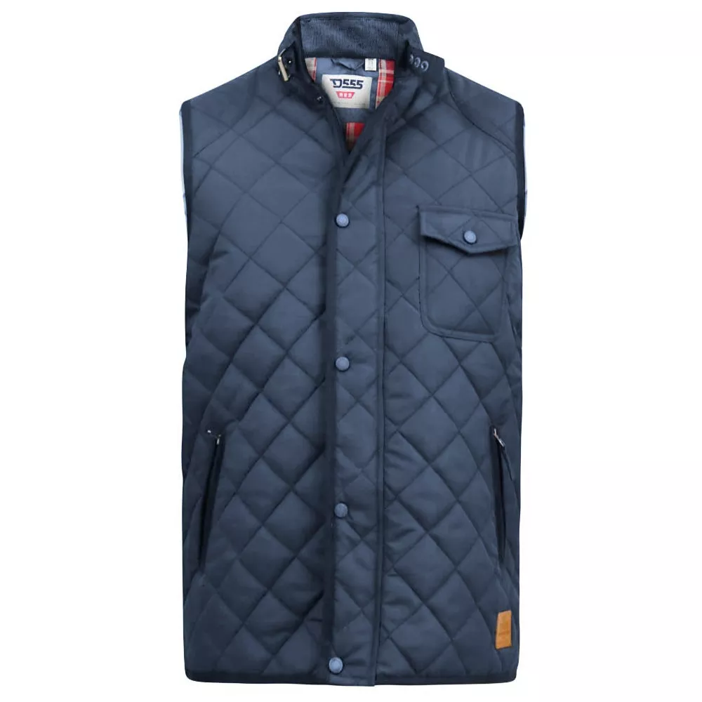 Veste sans manche matelassée bleu marine de 3XL à 6XL-6XL