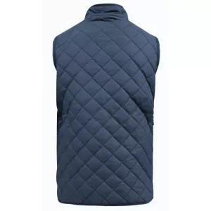 Veste matelassée col velours bleu marine-5XL