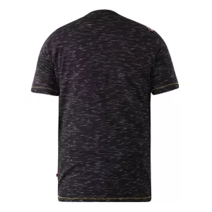 T-shirt Mélange de noir manche courte 3XL à 8XL-3XL