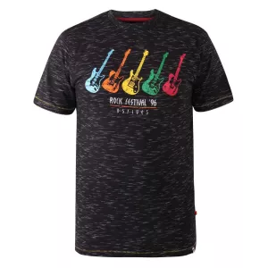 T-shirt Mélange de noir manche courte 3XL à 8XL-3XL