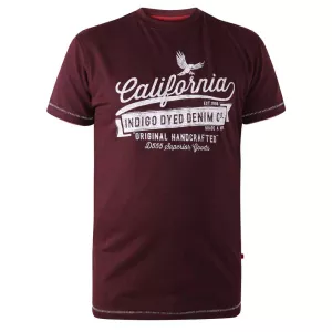 T-shirt Mélange de bordeaux manche courte 3XL à 6XL
