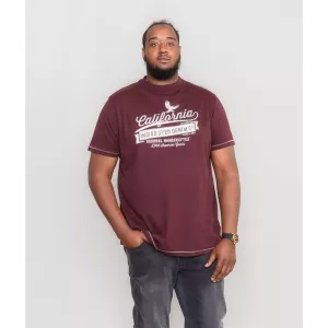 T-shirt Mélange de bordeaux manche courte 3XL à 6XL-5XL