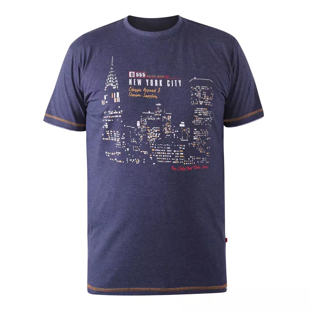 T-shirt Mélange de bleu manche courte 3XL à 6XL-6XL