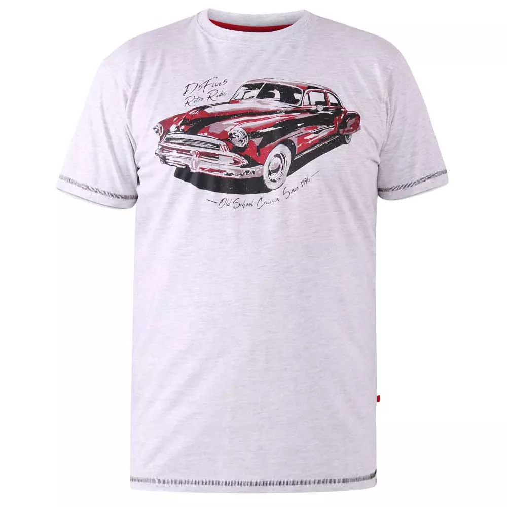 T-shirt Mélange de blanc cassé manche courte 3XL à 6XL-5XL