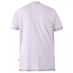 T-shirt Mélange de blanc cassé manche courte 3XL à 6XL-5XL