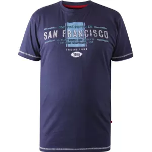 T-shirt bleu marine manche courte 3XL à 6XL