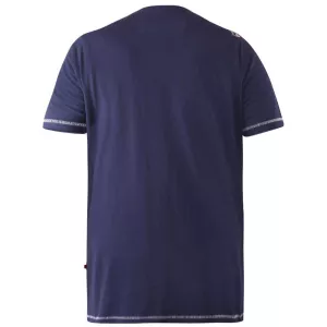 T-shirt bleu marine manche courte 3XL à 6XL-5XL