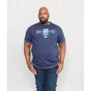 T-shirt bleu marine manche courte 3XL à 6XL-4XL