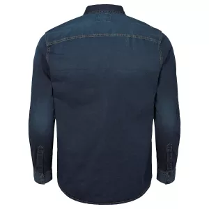 Chemise Denim manche longue bleu délavé de 3XL à 8XL-7XL