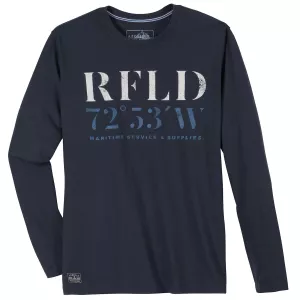 Tshirt manche longue bleu nuit de 3XL à 10XL