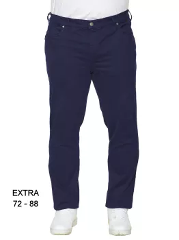 Maxfort pantalon stretch très grande taille bleu marine de 72EU à 88EU - TROY-E80