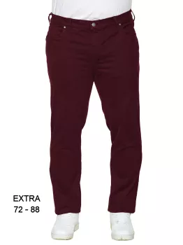 Maxfort pantalon stretch très grande taille bordeaux de 72EU à 88EU - TROY-E74