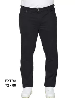 Maxfort pantalon stretch très grande taille noir de 72EU à 88EU - TROY-E78
