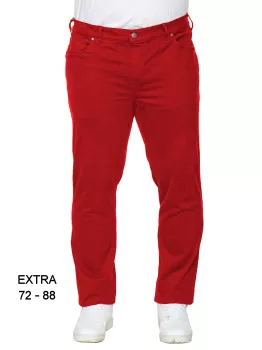 Maxfort pantalon stretch très grande taille rouge de 72EU à 88EU - TROY-E76