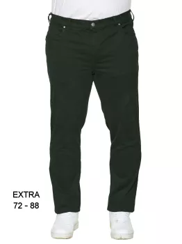 Maxfort pantalon stretch très grande taille vert foncé de 72EU à 88EU - TROY-E82