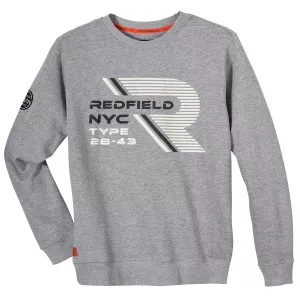 Sweat confortable Redfield NYC Mélange de gris clair-5XL