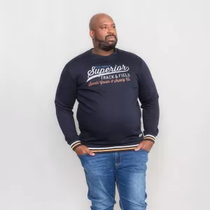 Sweatshirt bleu marine 3XL à 6XL-5XL