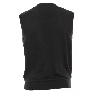 Pull Col en V sans manche gris foncé de 3XL à 6XL-3XL