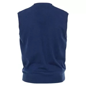 Pull Col en V sans manche Bleu zéphir de 3XL à 6XL-5XL