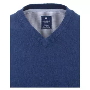 Pull Col en V sans manche Bleu zéphir de 3XL à 6XL-6XL