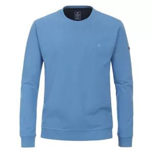Sweat classique col rond bleu admiral