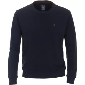 Sweat classique col rond bleu nuit