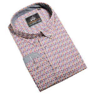 Chemise manche longue rouge brique de 3XL à 6XL-5XL