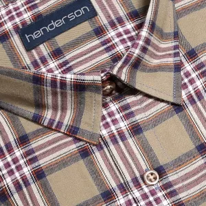 Chemise flanelle à carreaux vert, blanc et orange-3XL