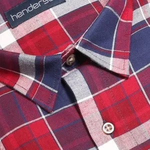 Chemise Henderson à Carreaux Rouge Bleu-3XL